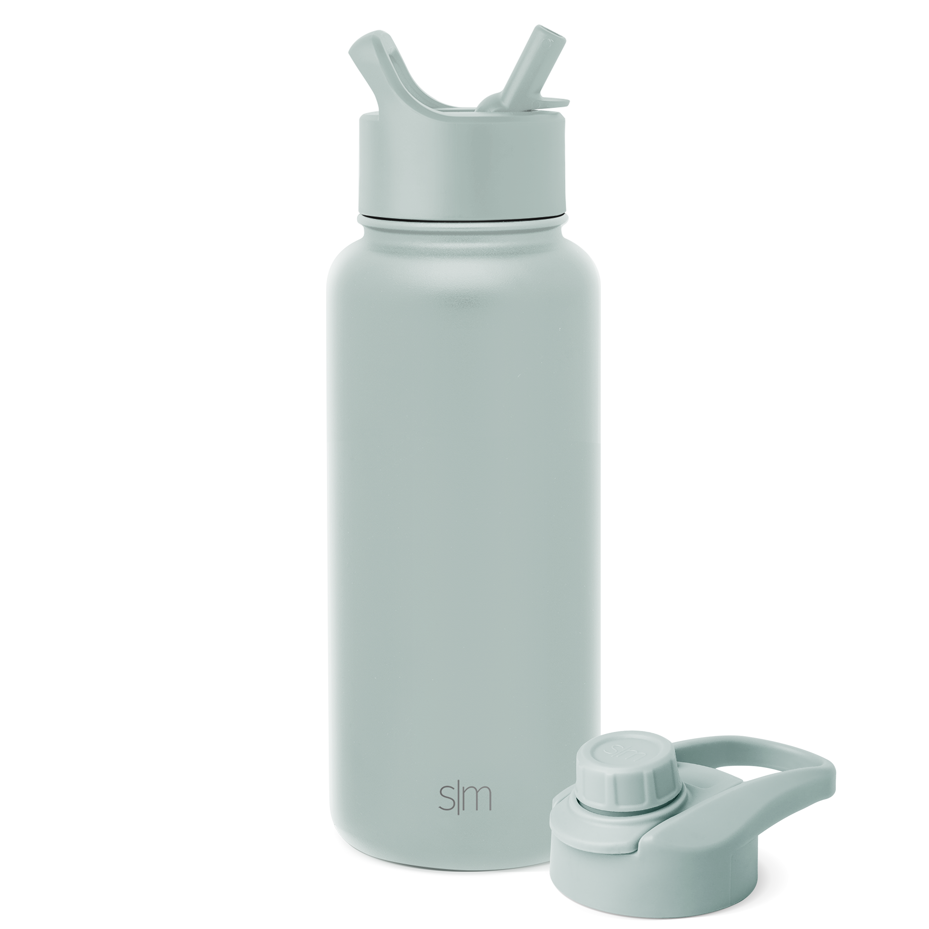 Summit Water Bottle with Straw Lid and Chug Lid - Sea Glass Sage