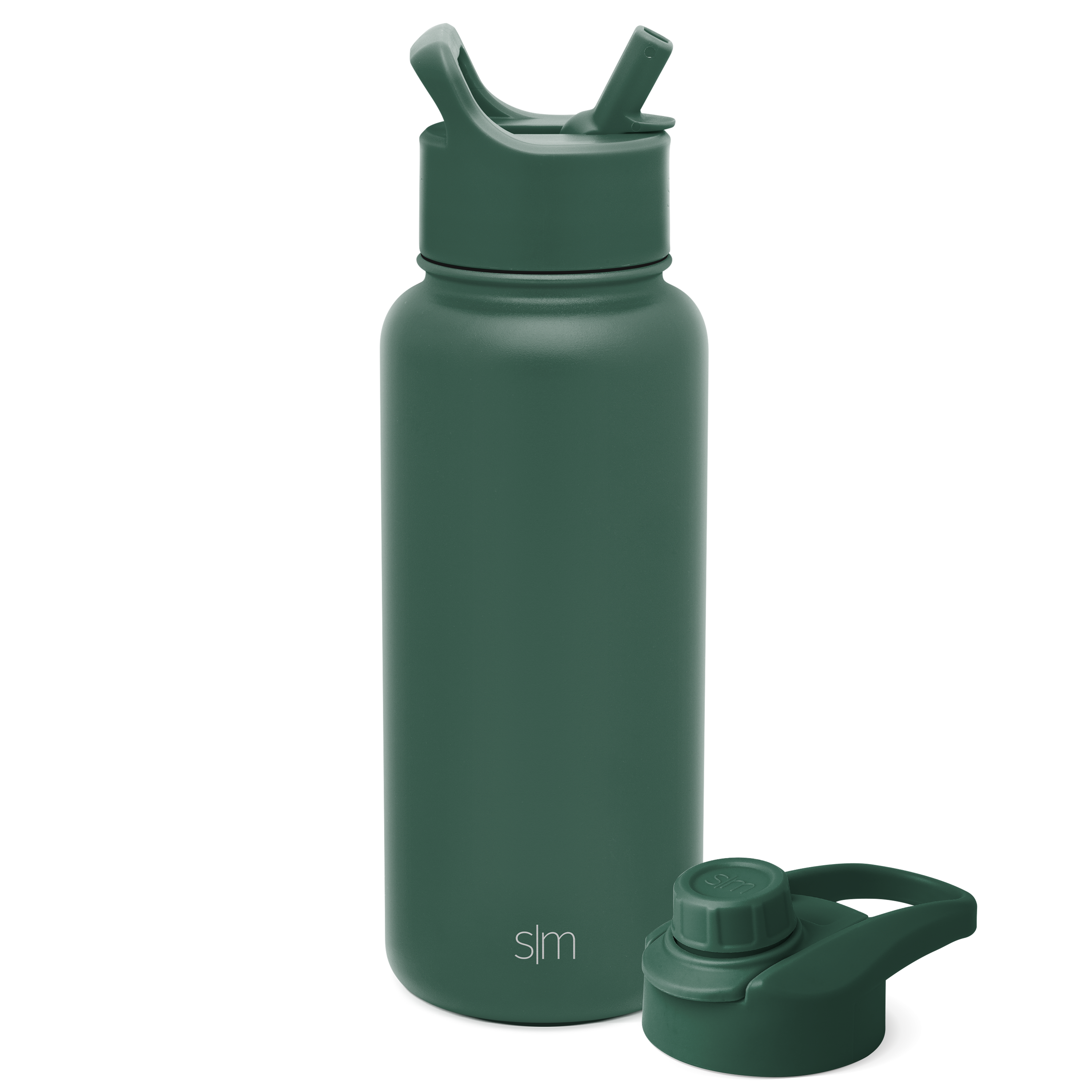 Summit Water Bottle with Straw Lid and Chug Lid - Forest