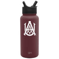 Collegiate Summit Water Bottle with Straw Lid - Alabama A&M