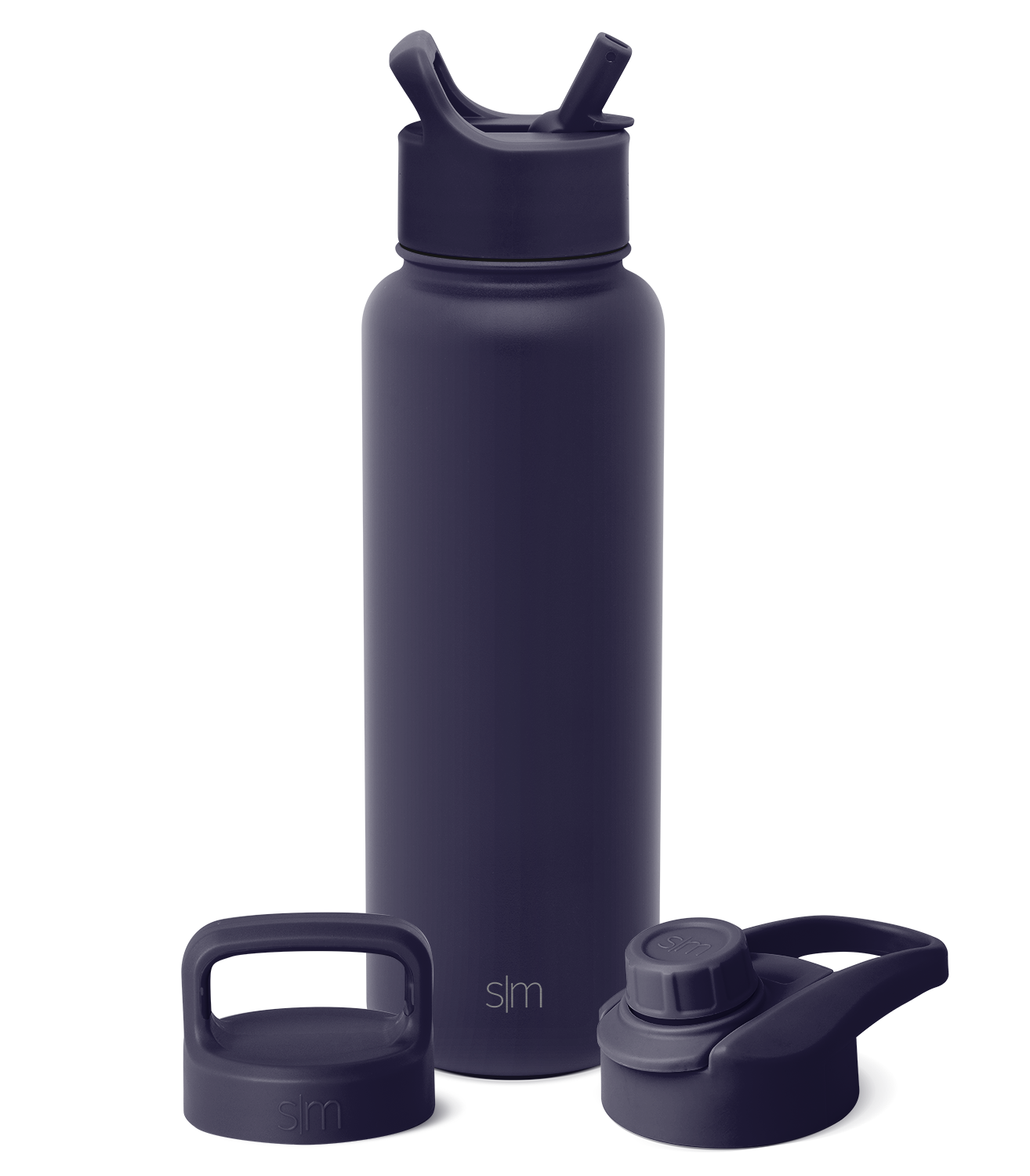 Summit Water Bottle with Straw Lid, Chug Lid, and Handle Lid - Night Sky